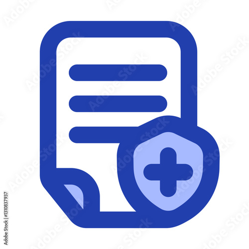 medical paper blue style