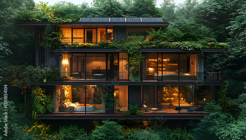 Eco-Friendly House in Lush Forest