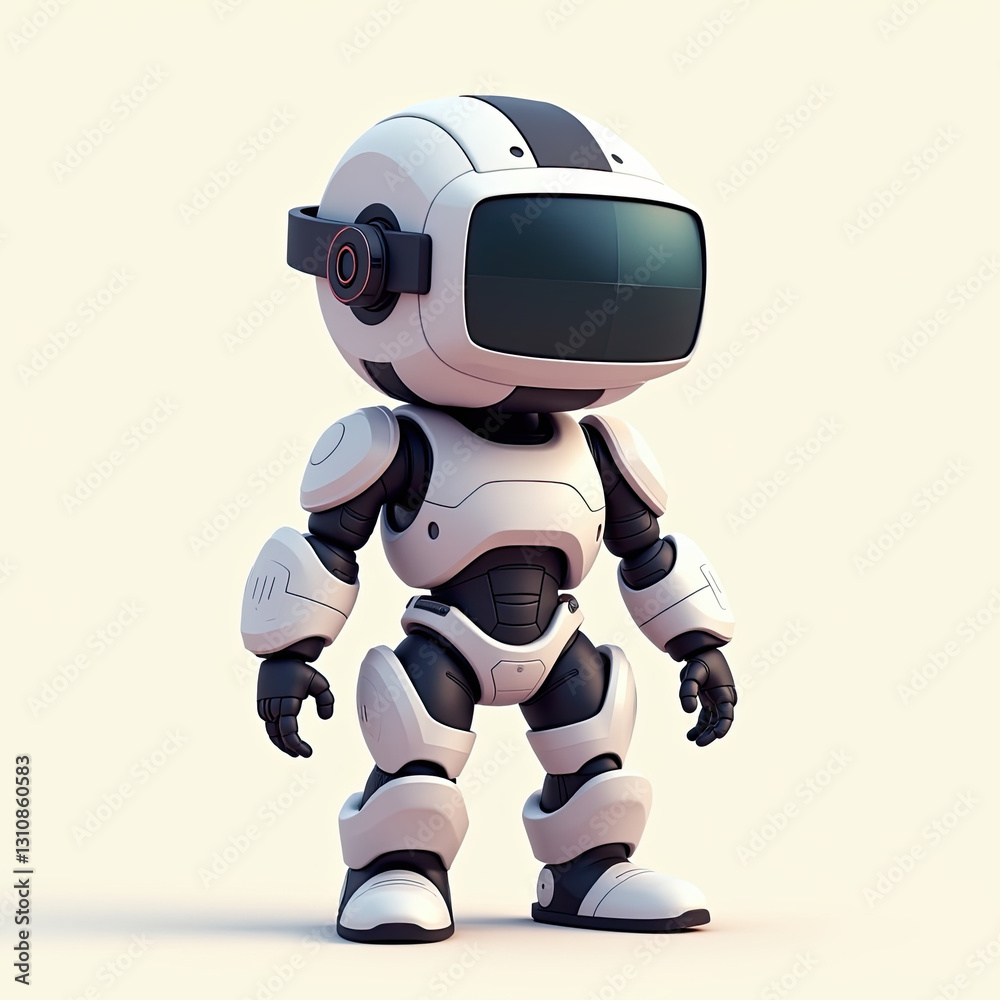 Cute Robot Character 3D Render - AI and Robotics Cute Robot Character 3D Render - AI and Robotics