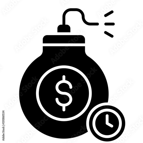 Debt Glyph Icon
