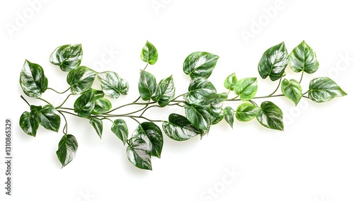 Wallpaper Mural Ivy plant sprig, white variegation, studio shot Torontodigital.ca