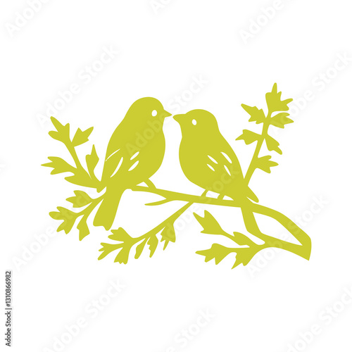 romantic birds logo couple symbolizes connection, commitment, and eternal love