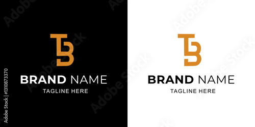 Creative TB Letter Logo with Abstract, Illustration, Design Inspiration, Vector, Icon