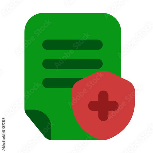 medical paper flat style