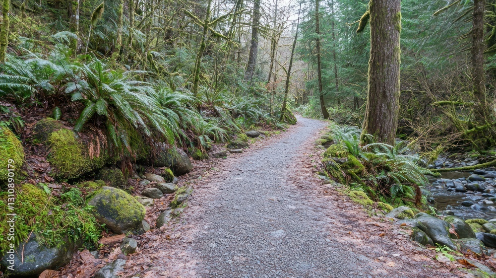 Serene Forest Trail: A Tranquil Walk Through Lush Greenery Serene Forest Trail: A Tranquil Walk Through Lush Greenery