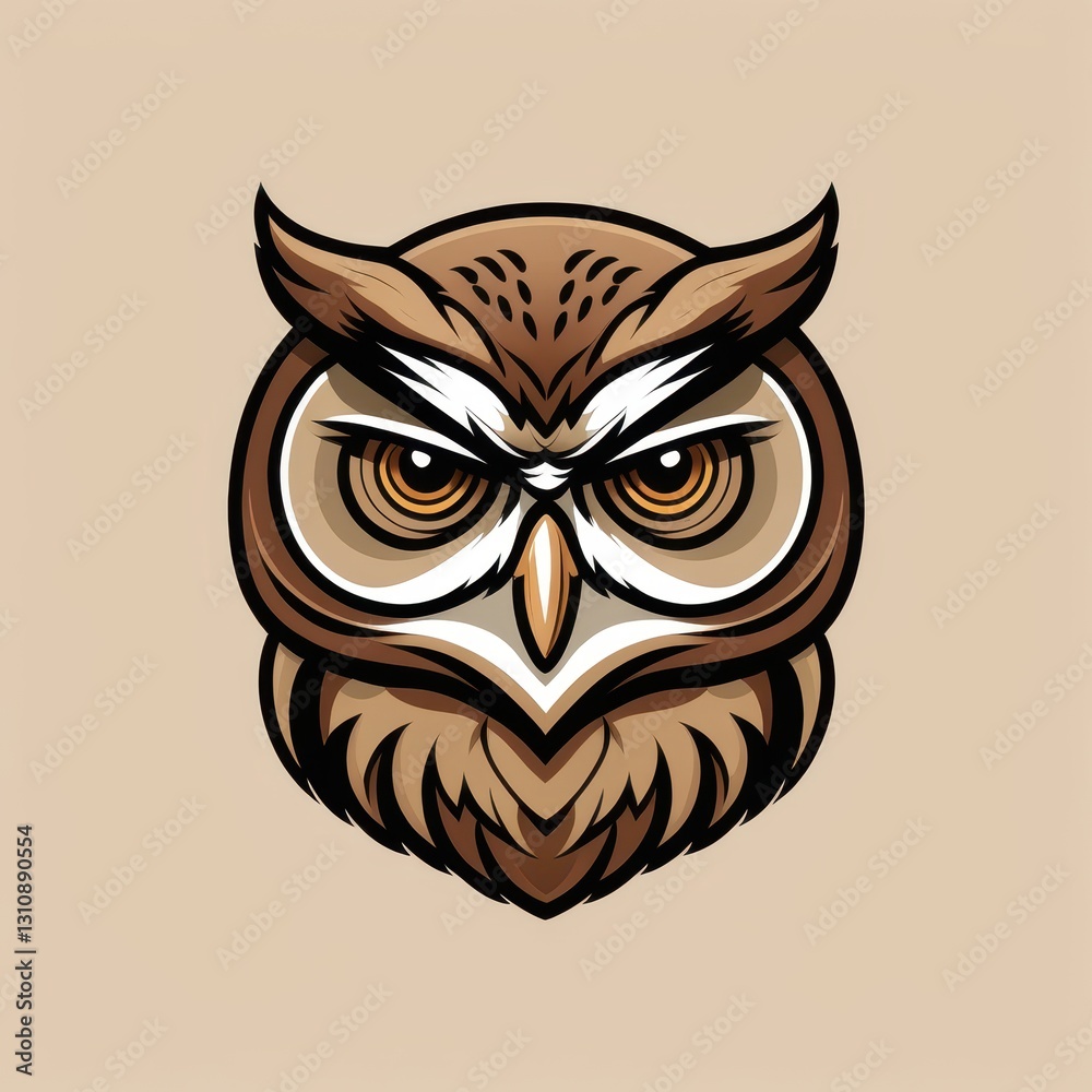 Obraz premium Powerful Owl Logo