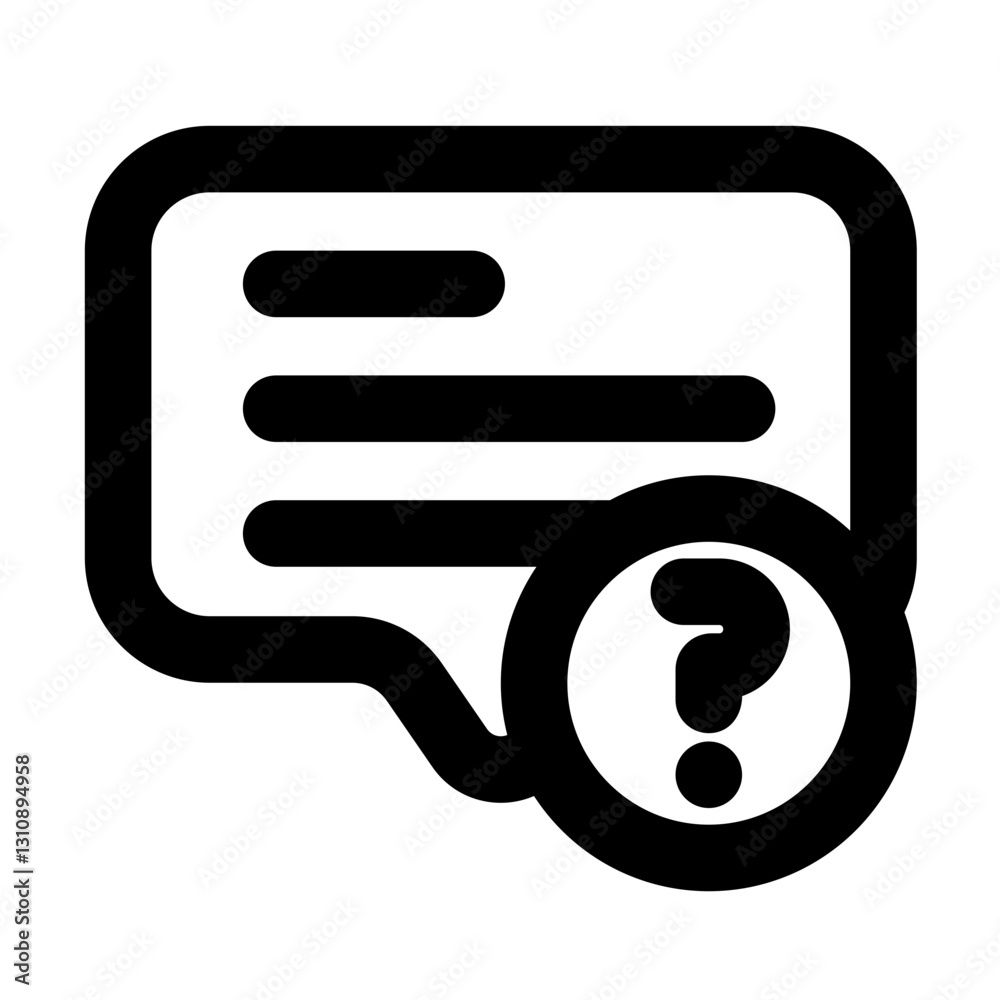 faq outline black style