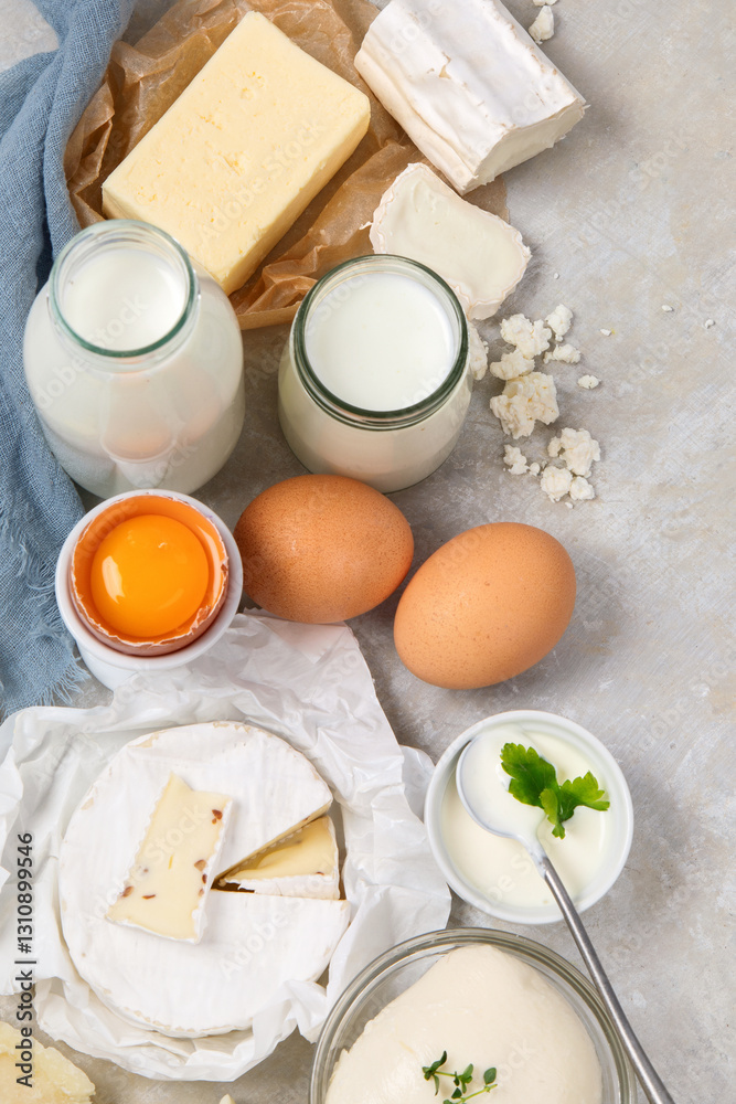 Fresh milk products concept. Fresh milk products concept.