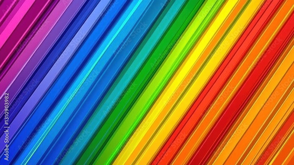 Diagonal rainbow stripes background. Diagonal rainbow stripes background.