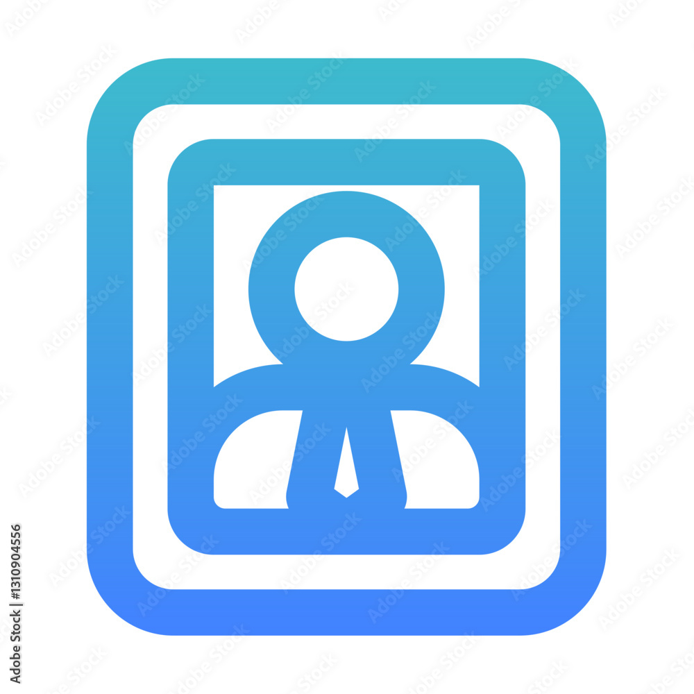 man photo outline gradient style man photo outline gradient style