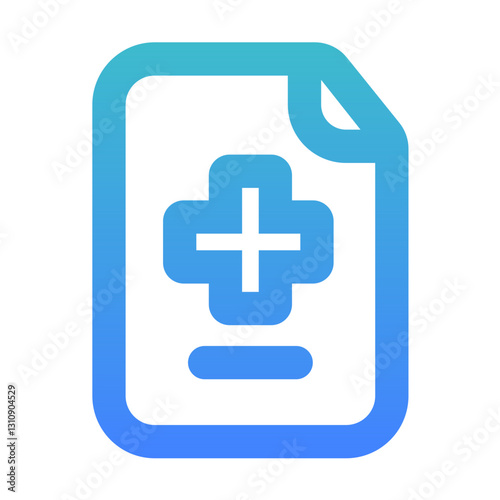 medical resume outline gradient style