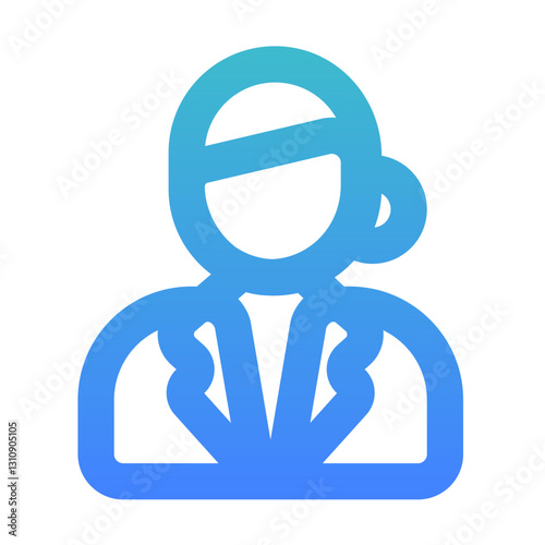 women recruiter outline gradient style