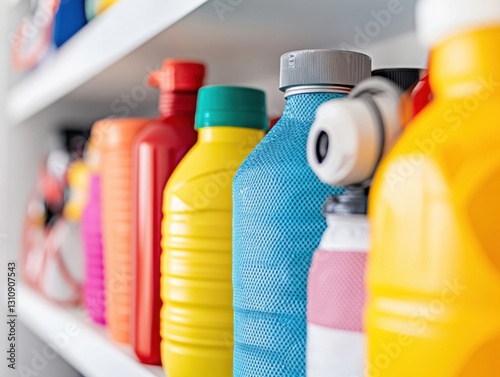 Wallpaper Mural Sustainable Hydration Innovation Vibrant Eco-Friendly Water Bottles Showcasing Modern Design and Circular Economy Packaging Solutions for Conscious Consumers Torontodigital.ca