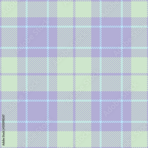 Wallpaper Mural Soft Pale Violet and Metallic Pale Turquoise Seamless Tartan Fabric Design Torontodigital.ca