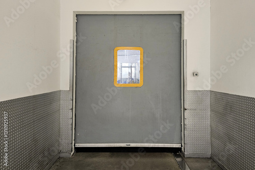 Foto Close up Entrance of Freight Elevator Background.