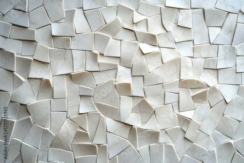 Abstract design showing textured wall tiles with a marble appearance