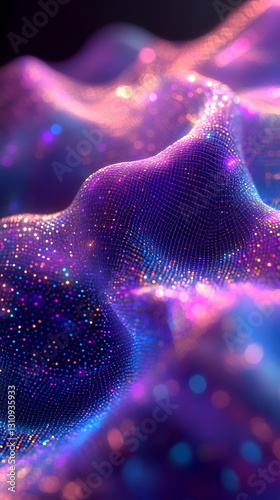 Colorful Abstract Iridescent Holographic Texture Background