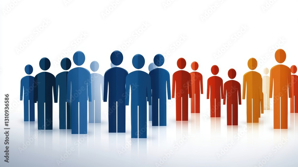 A diverse group of people standing together in row, unity, community, and shared purpose A diverse group of people standing together in row, unity, community, and shared purpose