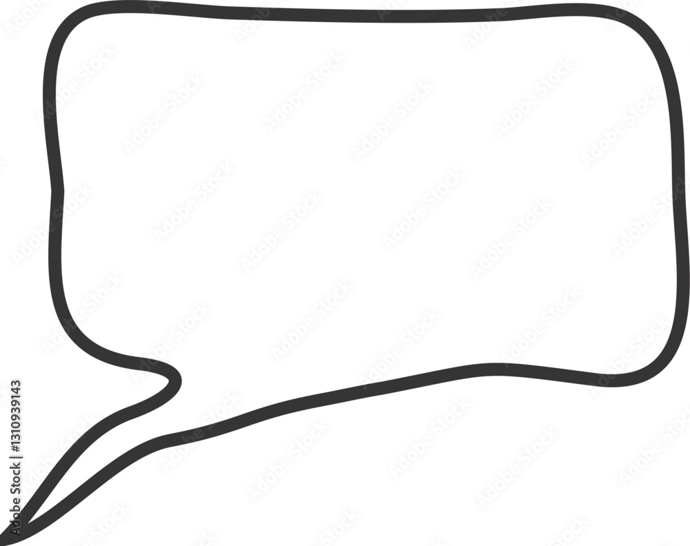 Chat bubble blank for text. Call out shape thought bubble rectangle shape Chat bubble blank for text. Call out shape thought bubble rectangle shape