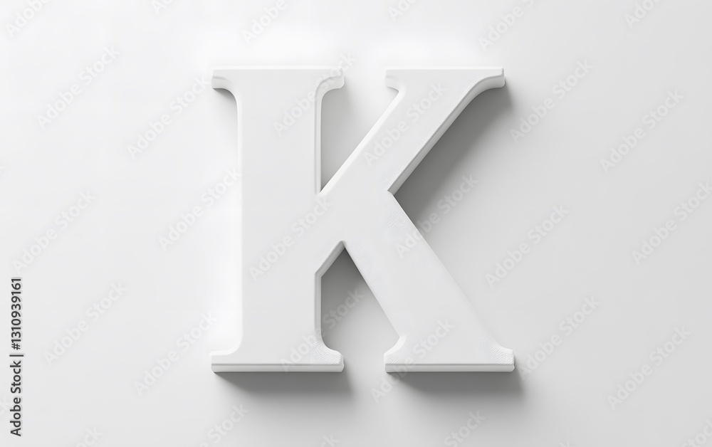 63. Monochromatic letter K in a bold design, set against white 63. Monochromatic letter K in a bold design, set against white