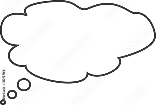 Speech bubble call out. Cloud shape thought bubble. Call out bubble for text
