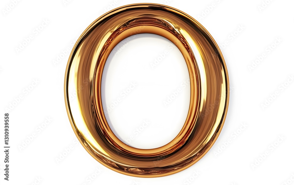 67. Letter O designed in a smooth and elegant way, isolated on white 67. Letter O designed in a smooth and elegant way, isolated on white
