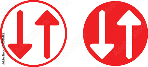 down arrow icon, circular shape, black and white design, minimalist symbol, user interface element, download button, simple geometric