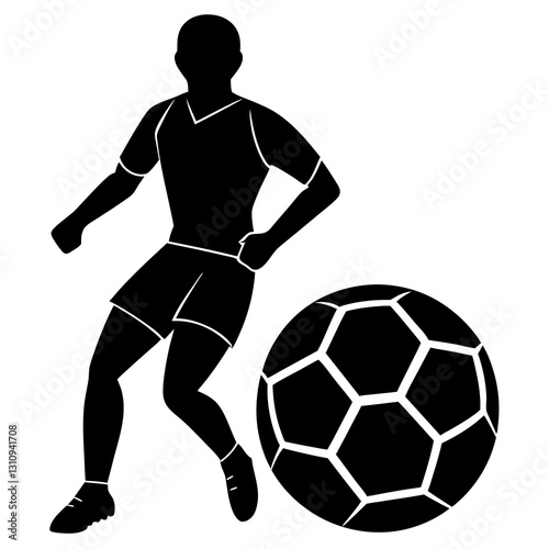 football player silhouette