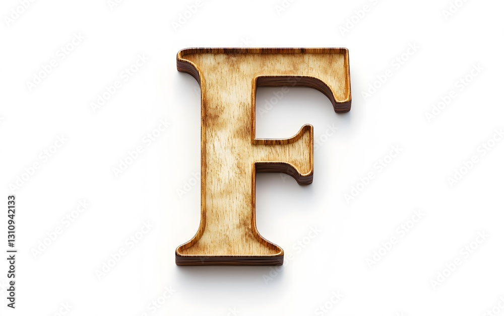 84. Letter F isolated on a smooth white background, clear design 84. Letter F isolated on a smooth white background, clear design