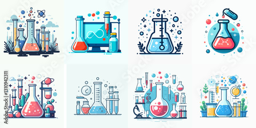 laboratory fluid vector illustration
