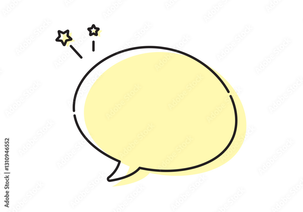 Fototapeta premium ふきだしnew単体