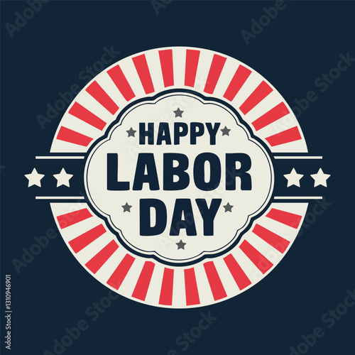 American labor day background. American labor day horizon background. Vector illustration