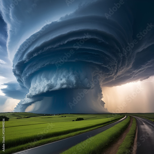 Extreme weather, vibrant forces, natural power, dramatic scenes