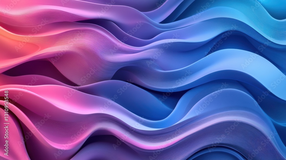 Vibrant Abstract Waves in Cool Tones of Blue and Pink Evoking a Sense of Motion and Fluidity Vibrant Abstract Waves in Cool Tones of Blue and Pink Evoking a Sense of Motion and Fluidity