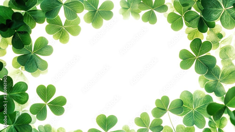 St Patrick day background, clover set
St Patrick day background, clover set