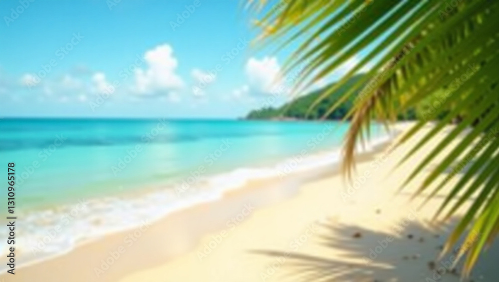 tropical beach with palm trees tropical beach with palm trees