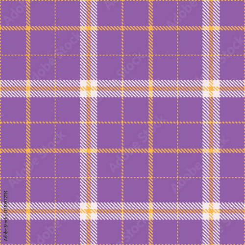 Modern Cool Butterscotch Seamless Tartan Fabric Design