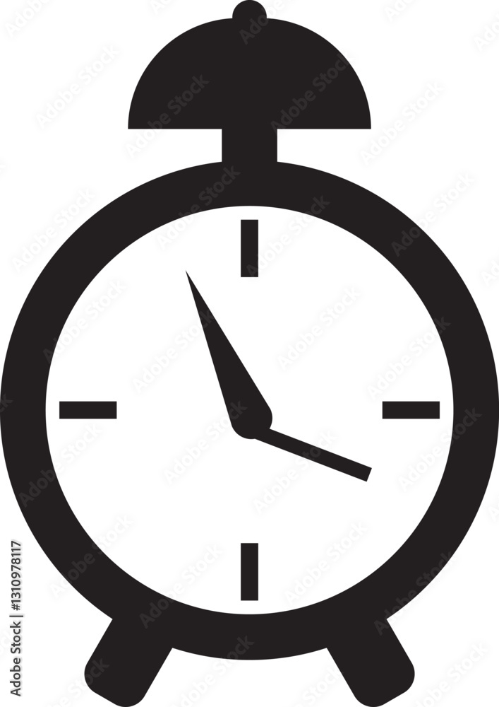 Alarm clock flat icon for apps and websites Alarm clock flat icon for apps and websites