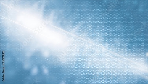 Fototapeta Naklejka Na Ścianę i Meble -  futuristic digital blue background with abstract light streaks, glowing pixel pattern, and soft bokeh for tech designs