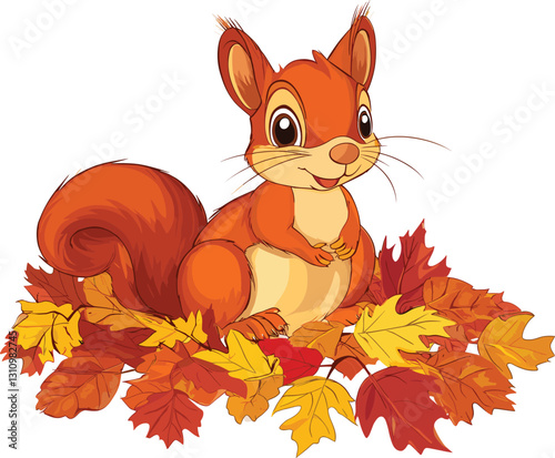 squirrel with acorn