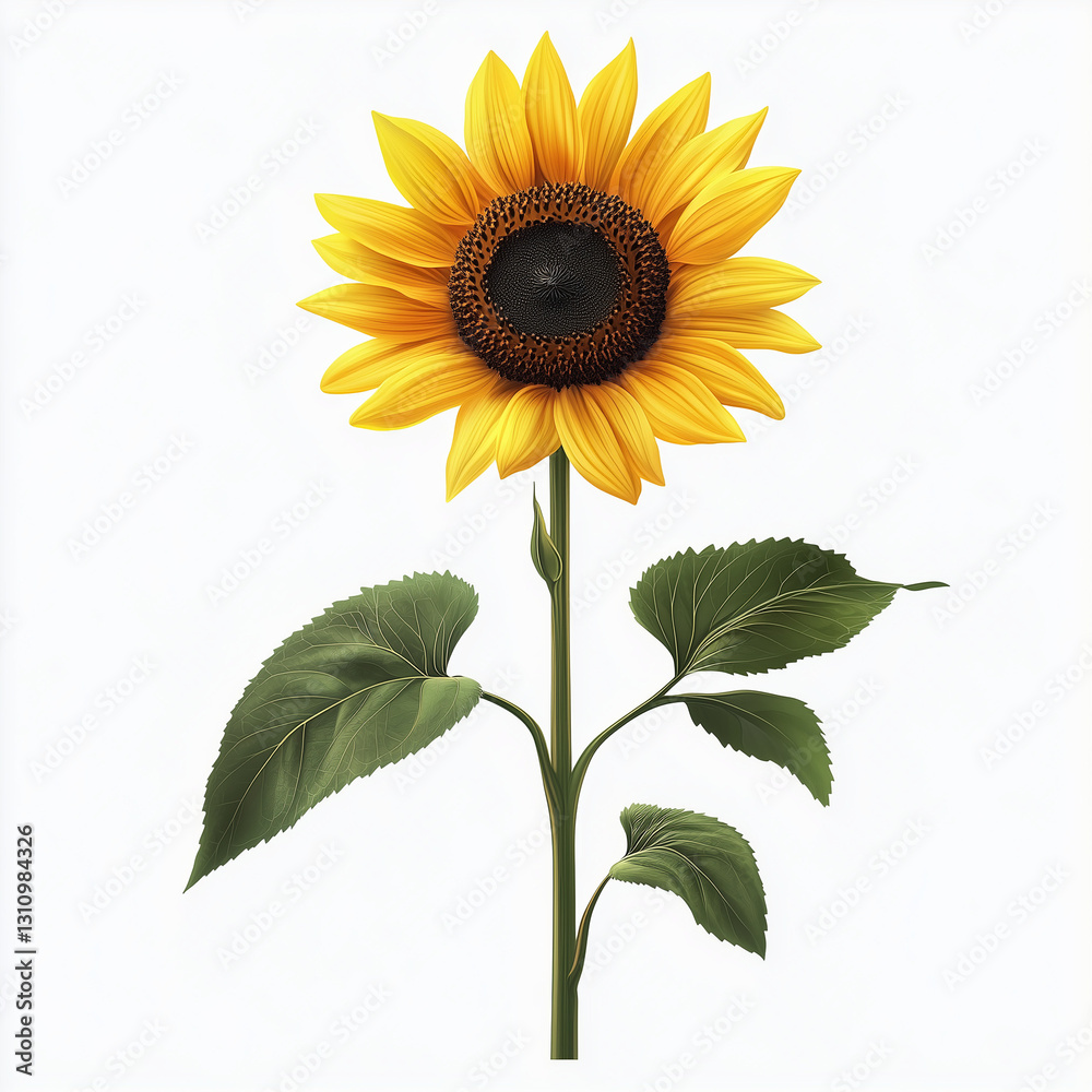 Obraz premium sunflower isolated on white