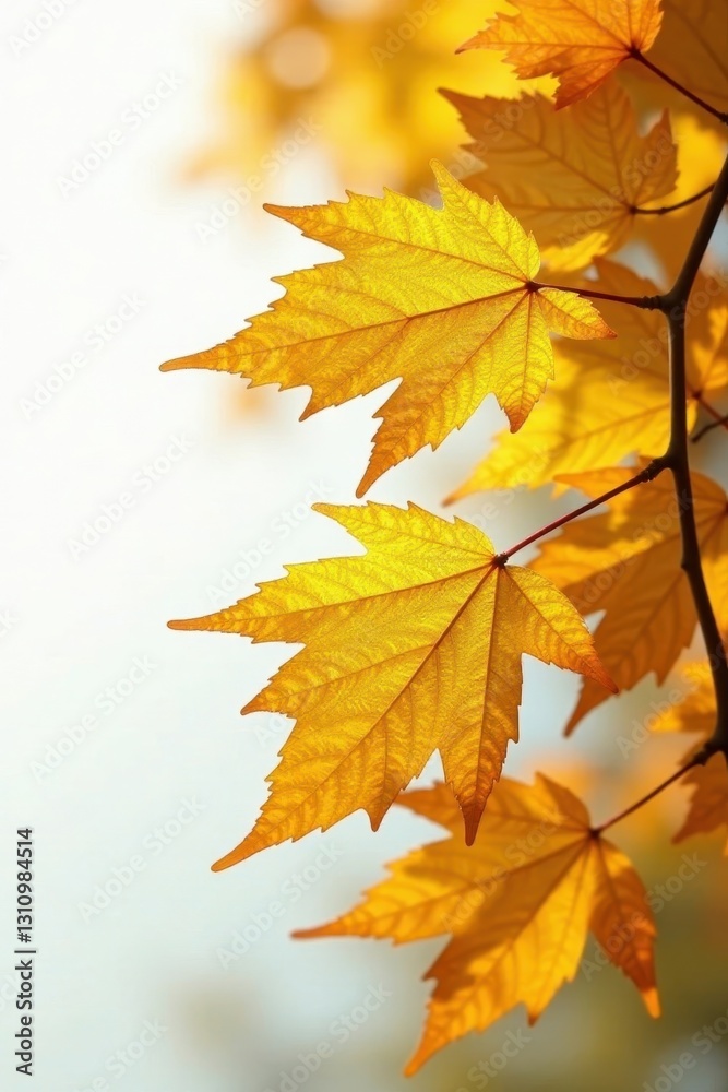 Bright, glossy beech leaves against pure white, spring growth, greenery Bright, glossy beech leaves against pure white, spring growth, greenery