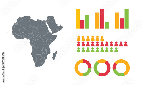 Detailed Map Infographic of Africa