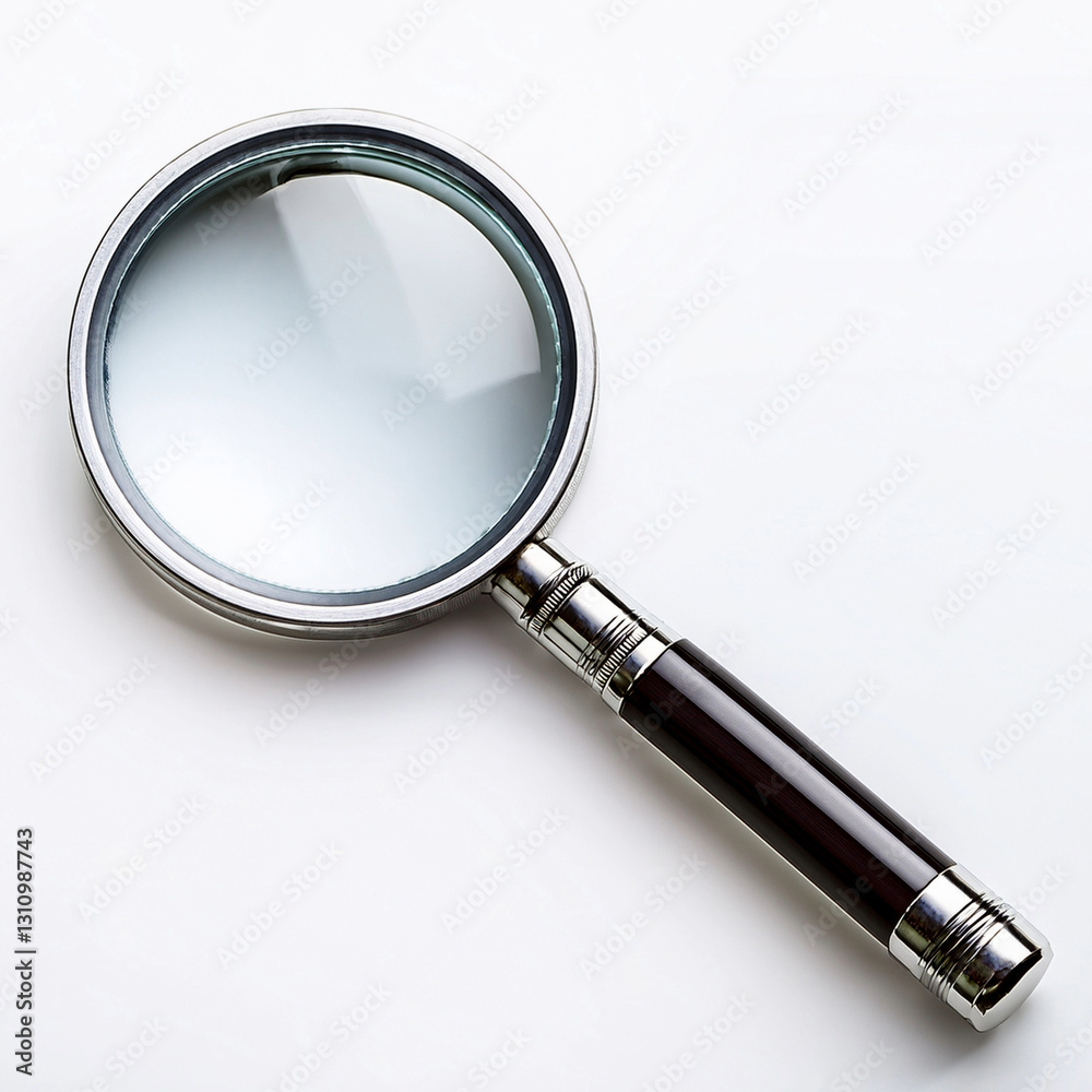 a magnifier isolated on white background a magnifier isolated on white background