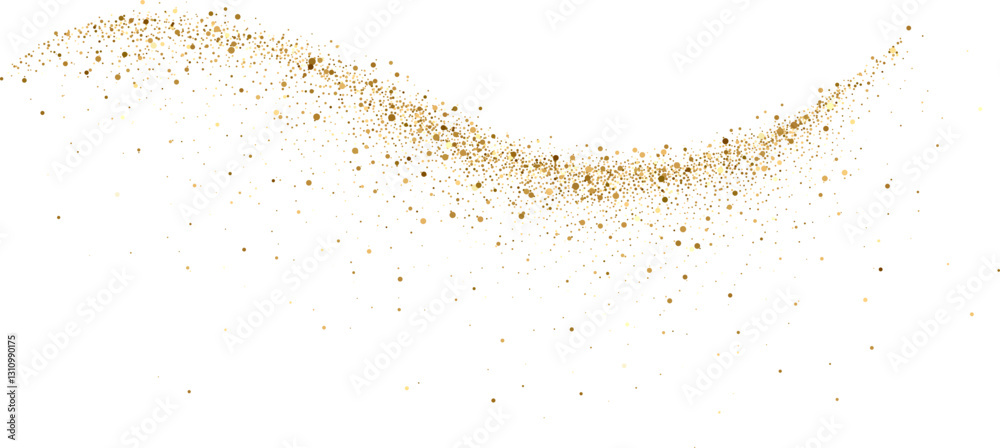 Abstract shiny gold glitter design element. For New Year, Merry Christmas greeting card design