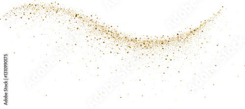 Abstract shiny gold glitter design element. For New Year, Merry Christmas greeting card design