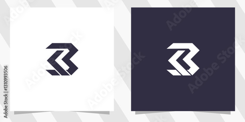 letter kb bk logo design vector