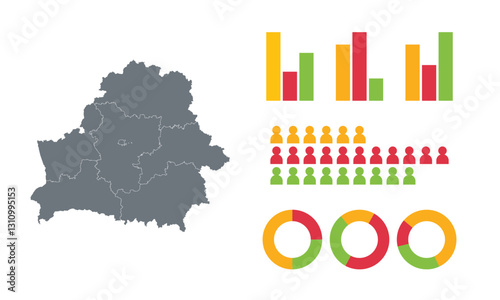 Detailed Map Infographic of Belarus