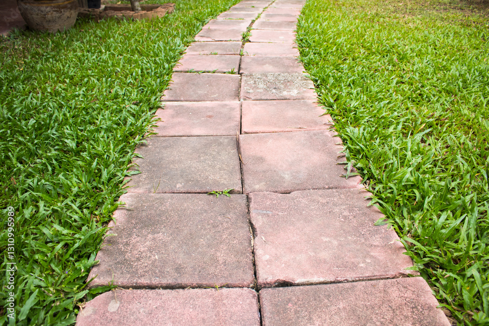 background textue cement sheet street walk on lawn at garden outdoor background textue cement sheet street walk on lawn at garden outdoor
