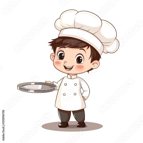 chef with a plate